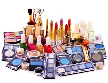 Decorative cosmetics for makeup. Close up.の写真素材