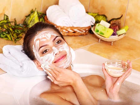 Natural homemade  facial masks at home .の写真素材