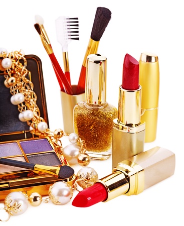 Decorative cosmetics for makeup. Isolated.の写真素材