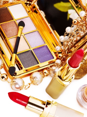 Decorative cosmetics for makeup. Isolated.の写真素材
