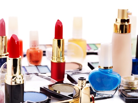 Decorative cosmetics for makeup. Close up.の写真素材