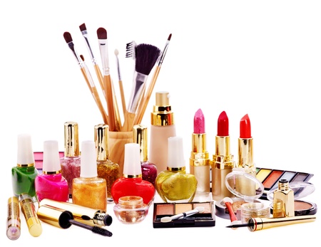 Decorative cosmetics for makeup. Close up.の写真素材