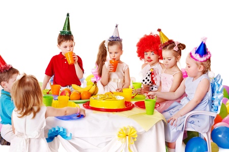 Children happy birthday party .の写真素材