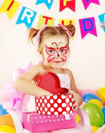 Child happy birthday party .の写真素材