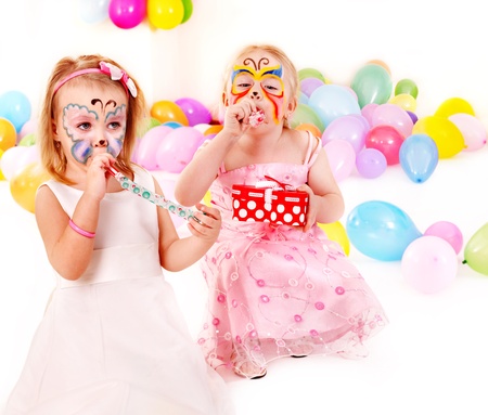 Child happy birthday party .の写真素材