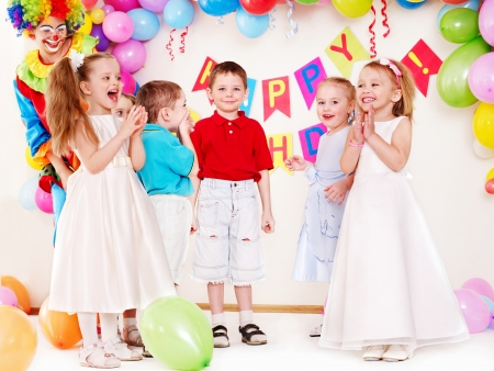 Child happy birthday party .の写真素材