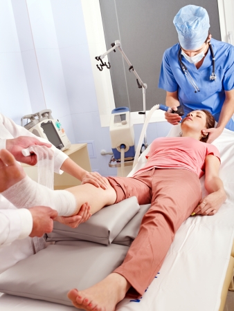 Anesthesia for surgery in hospital.の写真素材
