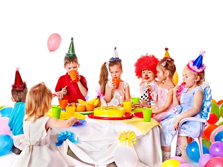 Child happy birthday party .の写真素材
