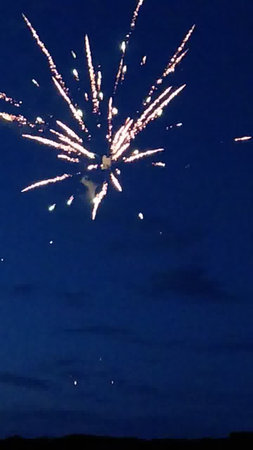 fireworks in the night sky, photo as a background, digital imageの写真素材