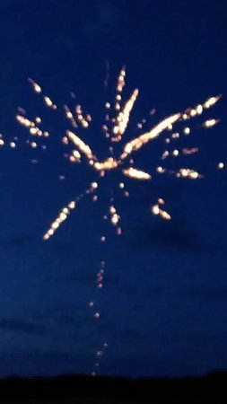 fireworks in the night sky, beautiful fireworks in the night skyの写真素材