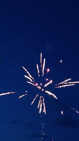 fireworks in the night sky, beautiful fireworks in the night skyの写真素材
