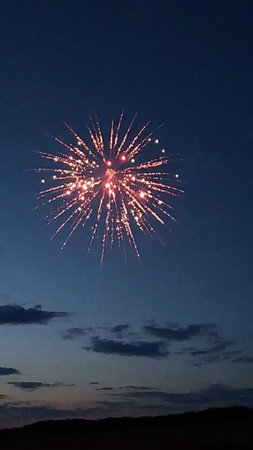 fireworks in the night sky, beautiful fireworks in the night skyの写真素材
