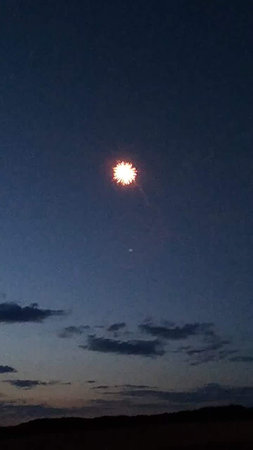 Moon in the night sky with stars and clouds. Night sky with stars.の写真素材
