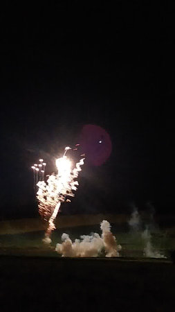Fireworks in the night sky. Fireworks in the night sky.の写真素材