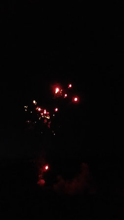 Fireworks in the night sky. Fireworks in the night sky.の写真素材