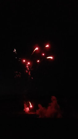 Fireworks in the night sky. Fireworks in the night sky.の写真素材