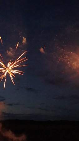 Fireworks in the night sky. Fireworks in the night sky.の写真素材