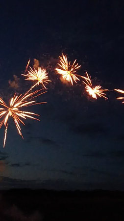 Fireworks in the night sky. Fireworks in the night sky.の写真素材