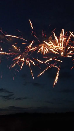 Fireworks in the night sky. Colorful fireworks in the night sky.の写真素材