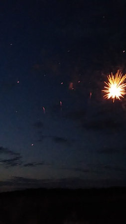 Fireworks in the night sky. Fireworks in the night sky.の写真素材