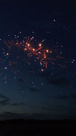 Fireworks in the night sky. Fireworks in the night sky.の写真素材