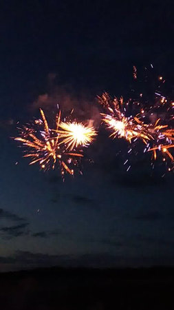 Fireworks in the night sky. Fireworks in the night sky.の写真素材