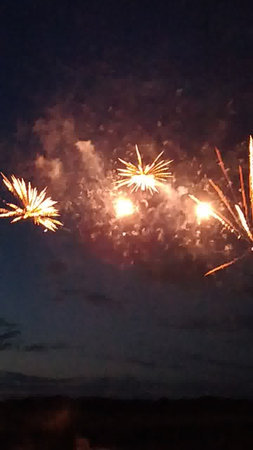 fireworks in the night sky, fireworks in the night sky,の写真素材