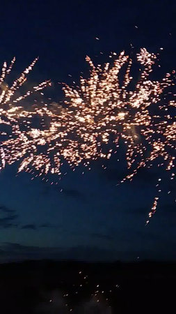 Fireworks in the night sky. Fireworks in the night sky.の写真素材