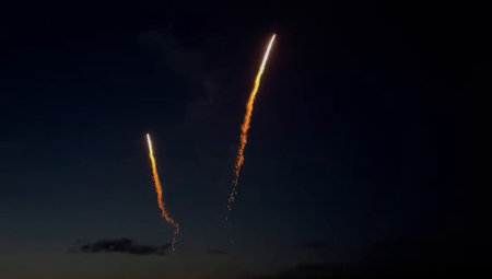 Fireworks in the night sky. Fireworks in the night sky.の写真素材
