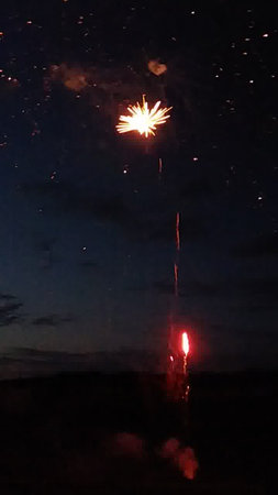 Fireworks in the night sky. Fireworks in the night sky.の写真素材