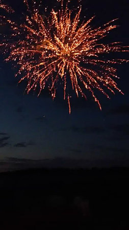Fireworks in the night sky. Beautiful fireworks in the night sky.の写真素材