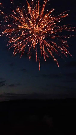 Fireworks in the night sky. Fireworks in the night sky.の写真素材