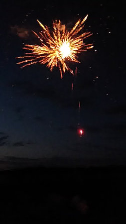 Fireworks in the night sky. Fireworks in the night sky.の写真素材