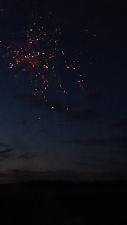 Fireworks in the night sky. Fireworks in the night sky.の写真素材