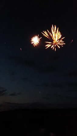 Fireworks in the night sky. Fireworks in the night sky.の写真素材