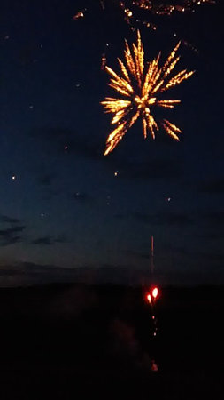 Fireworks in the night sky. Fireworks in the night sky.の写真素材