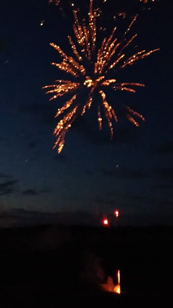 Fireworks in the night sky. Fireworks in the night sky.の写真素材