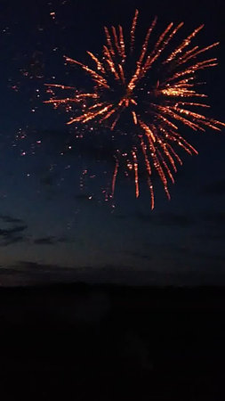 Fireworks in the night sky. Celebration of the new year.の写真素材