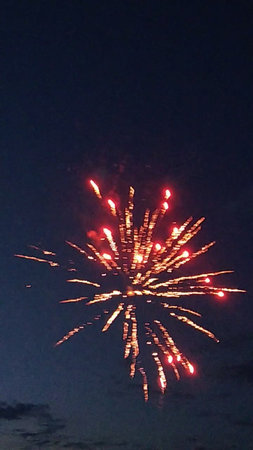 fireworks in the night sky, photo as a background, digital imageの写真素材