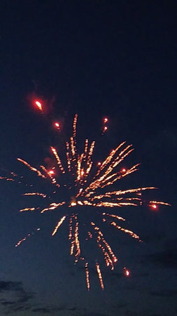fireworks in the night sky, photo as a background, digital imageの写真素材