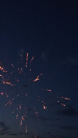 fireworks in the night sky, fireworks in the night sky,の写真素材