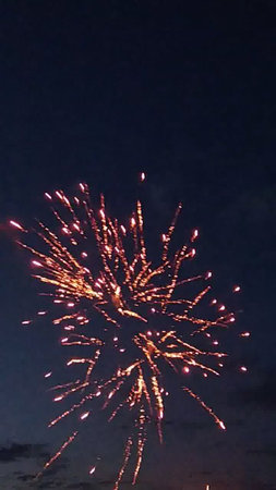 fireworks in the night sky, beautiful fireworks in the night skyの写真素材