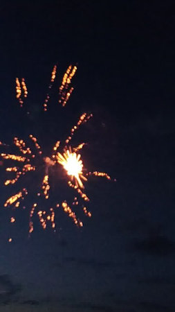 Fireworks in the night sky. Fireworks in the night sky.の写真素材