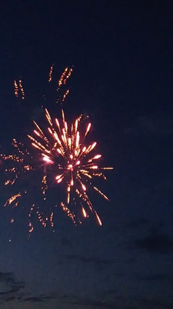 Fireworks in the night sky. Fireworks in the night sky.の写真素材