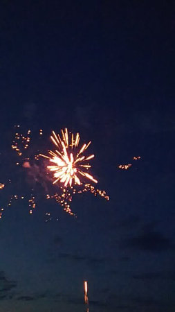 fireworks in the night sky, photo as a background, digital imageの写真素材