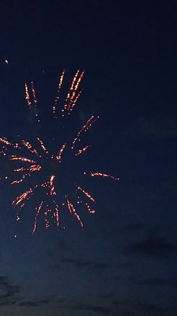 fireworks in the night sky, close-up of fireworkの写真素材