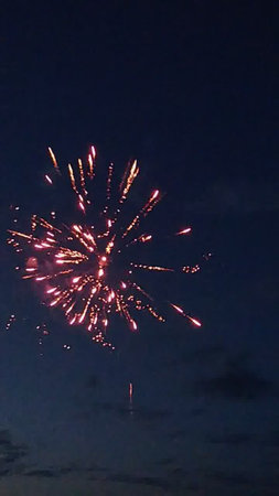 Fireworks in the night sky. Fireworks in the night sky.の写真素材