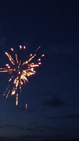 Fireworks in the night sky. Fireworks in the night sky.の写真素材