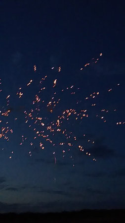 Fireworks in the night sky. Fireworks in the night sky.の写真素材