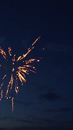 Fireworks in the night sky, beautiful fireworks in the night skyの写真素材